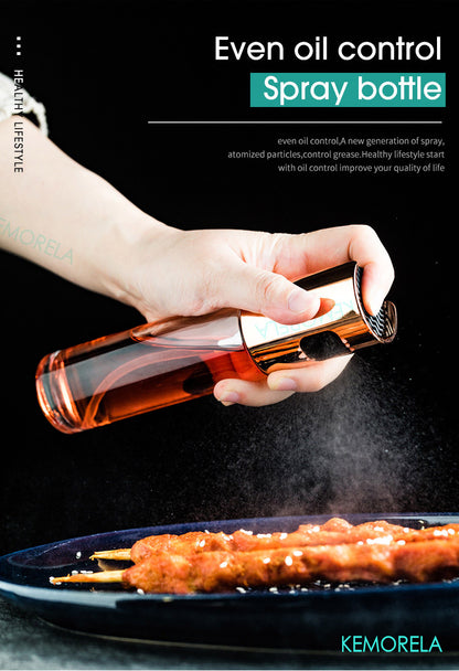 Kitchen Push Type Oil Sprayer Bottle Leak-proof