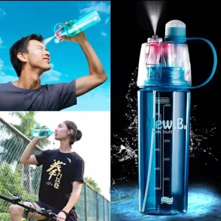 Sports Spray Water Bottle Cooling Spray Cup Large Capacity.