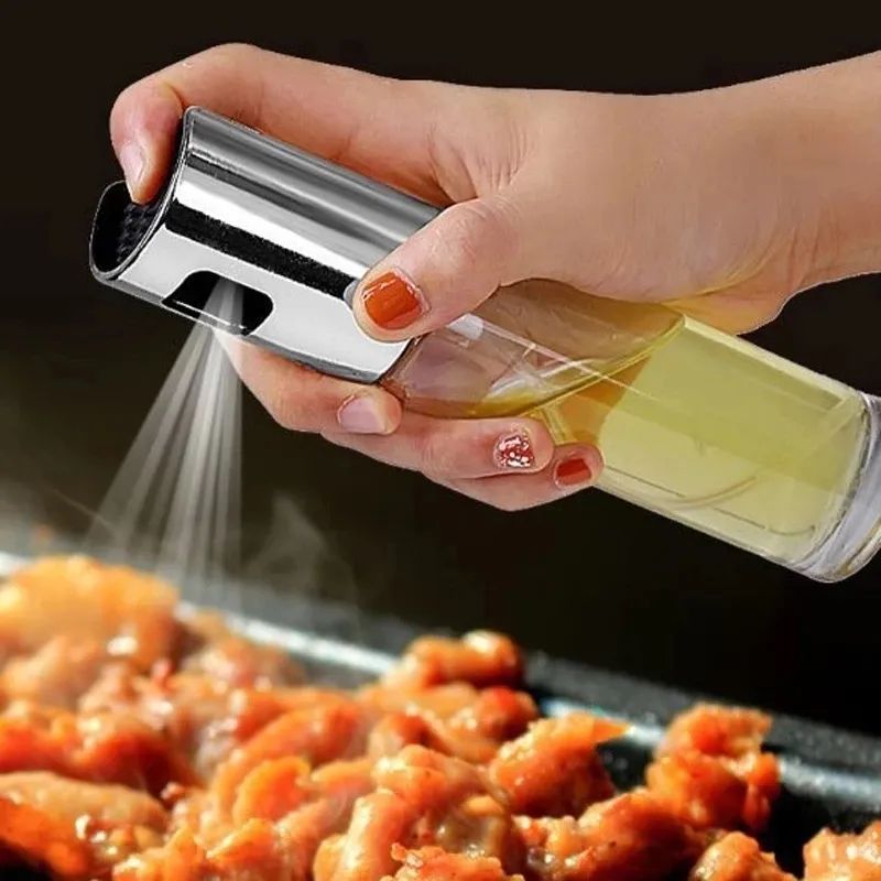 Kitchen Push Type Oil Sprayer Bottle Leak-proof