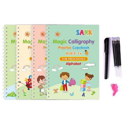 Pack of 2 LCD 8.5 Inch Writing Tablet + 4pcs Set Sank Magic Book